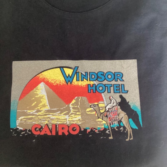 The J Peterman Company T-shirt Windsor Hotel Cairo XL 100% cotton Made in U.S.A. - Picture 9 of 10